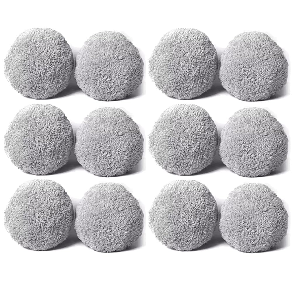 Hndhbfgrt For PuRuiKai Smart Window Cleaning Robot Replacement Kit- 12PCS Washable Mop Cloth Rags for Efficient Glass Cleaning