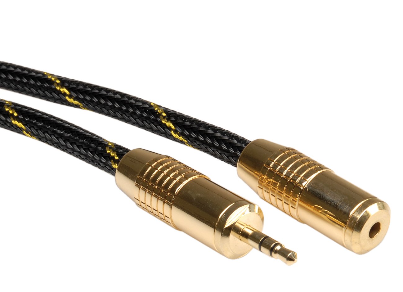 Roline GOLD Cable alargador de audio de 3,5 mm macho/hembra, 10 m