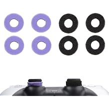 MOLOPPO 8PCS Precision Rings kit for PS4,for PS5, for Xbox, for PS5 Accessories, for Xbox Accessory, Gaming AccessoriesBlack/Purple