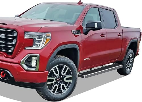 Miniatura 6 de APS Estribos de acero inoxidable 304 de alta calidad de 5 pulgadas compatibles con Chevy Silverado GMC Sierra Crew Cab 19-25