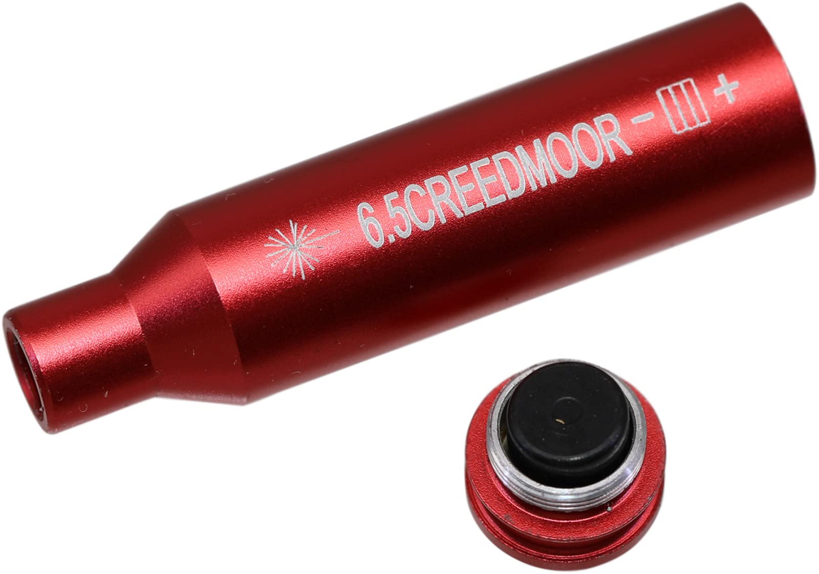 6.5CREEDMOOR Bore Sight Red Dot Patrone mit 2 Sätzen Batterien