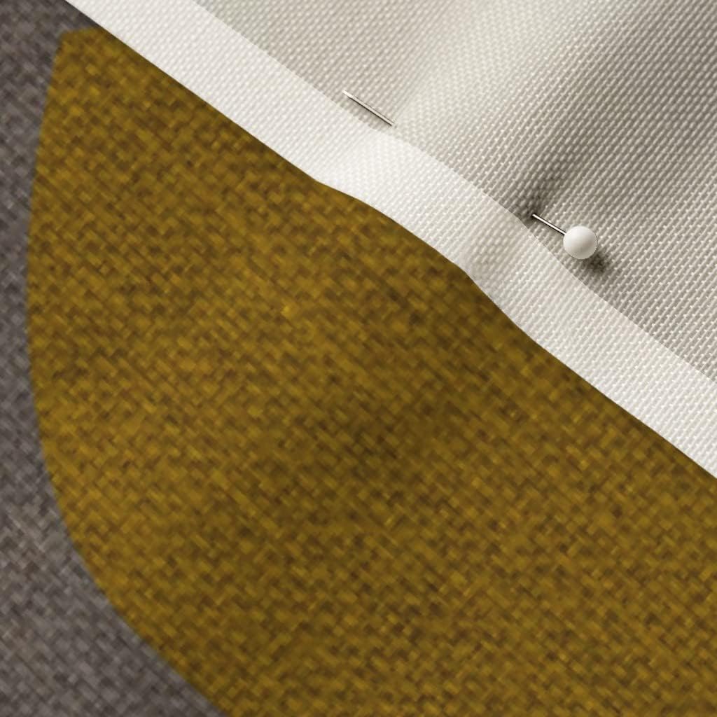 Spoonflower Fabric - Mid Century Modern Retro 1950S Linen Look Earth Tones Abstract 1960S Printed on Upholstery Velvet Fabric Fat Quarter - Upholstery Home Decor Bottomweight Apparel