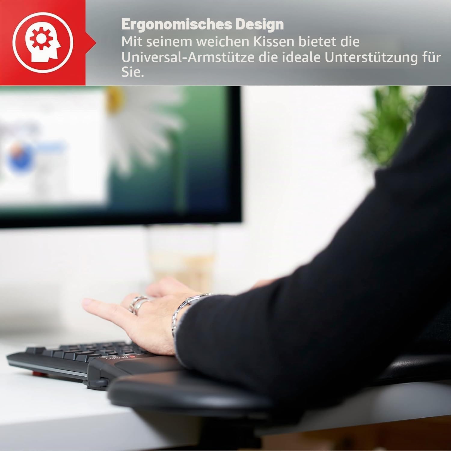 Contour Design Handballenauflage, RollerMouse Armstütze Red Max