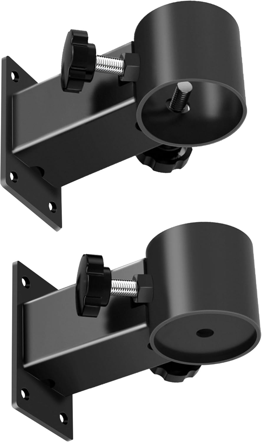 Patio Umbrella Holder Heavy Duty Adjustable Metal Umbrella Clamp Stand Mount Attaches to Railing, Outdoor Courtyard, Balcony, Boats,1sets (1 Base Pieces and 1 top Pieces,to Hold 1 Umbrellas)
