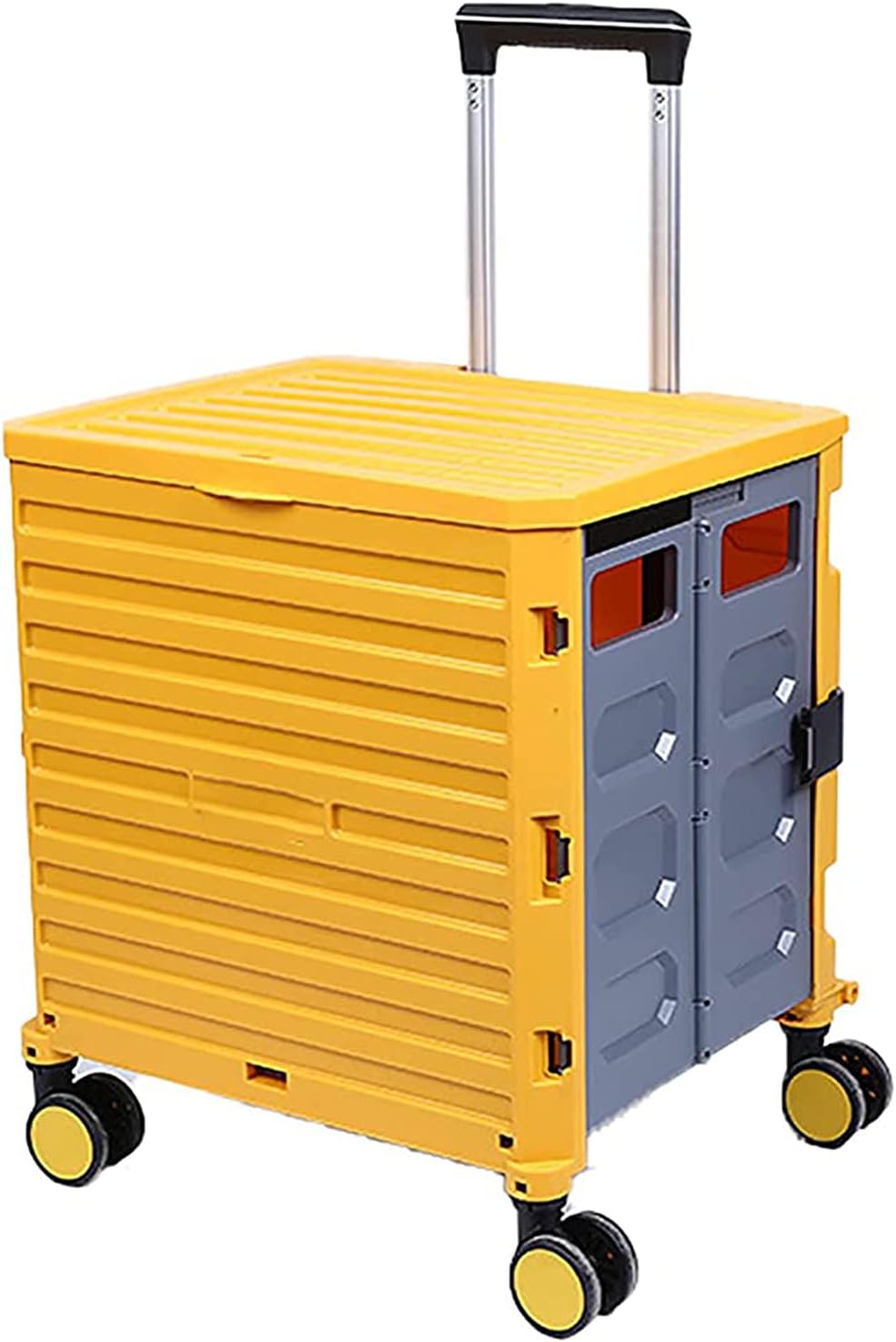 ふたの耐摩耗性を備えたホイール上の折りたたみ式ショッピングトロリー