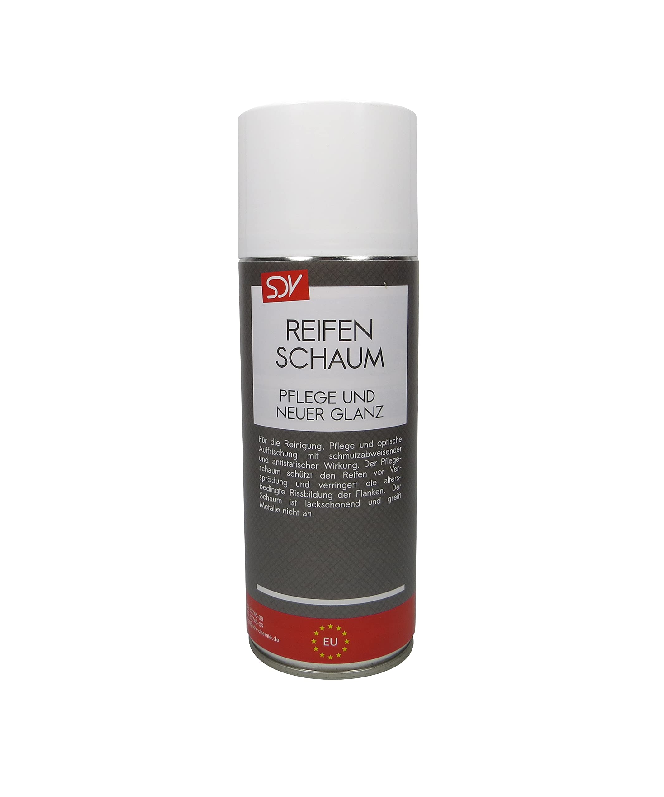 SDV Chemie Reifenschaum 12x 400ml Reifenpflege Gummipflege Kunststoffpflege Reifenglanz