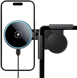 Qi2 Certified 15W Mobile Phone Holder for Tesla Model 3/Y/X/S MagSafe - Car Magnet with 1m C-C Cable, for iPhone 12-17 and MagSafe Case