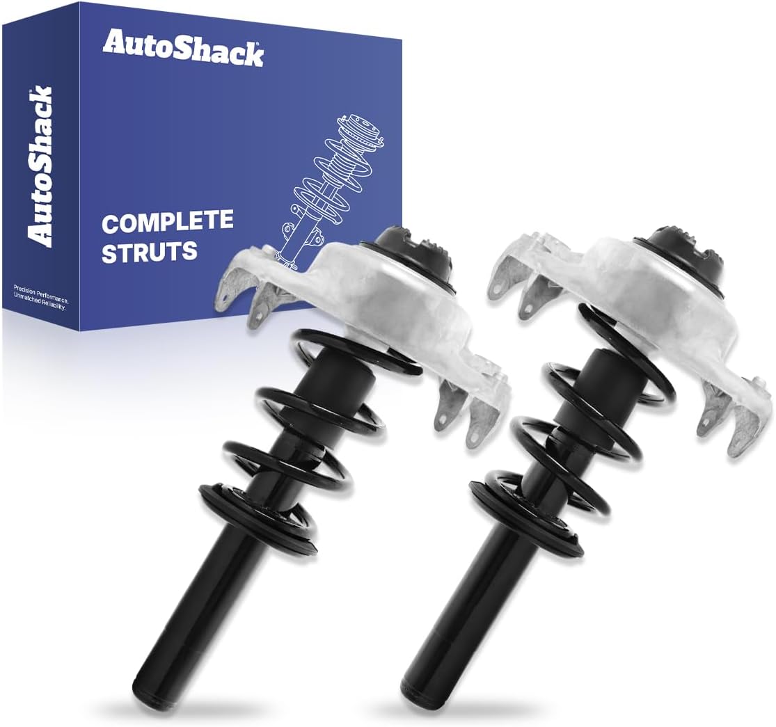 AutoShack Front Complete Strut & Coil Spring Left & Right Replacement for 2009-2016 Audi A4 2009-2016 Audi A4 Quattro 2-PC Set