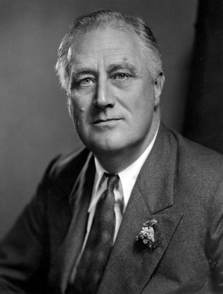 Amazon｜フランクリン・ルーズベルト 無表情な顔のスーツ写真プリント