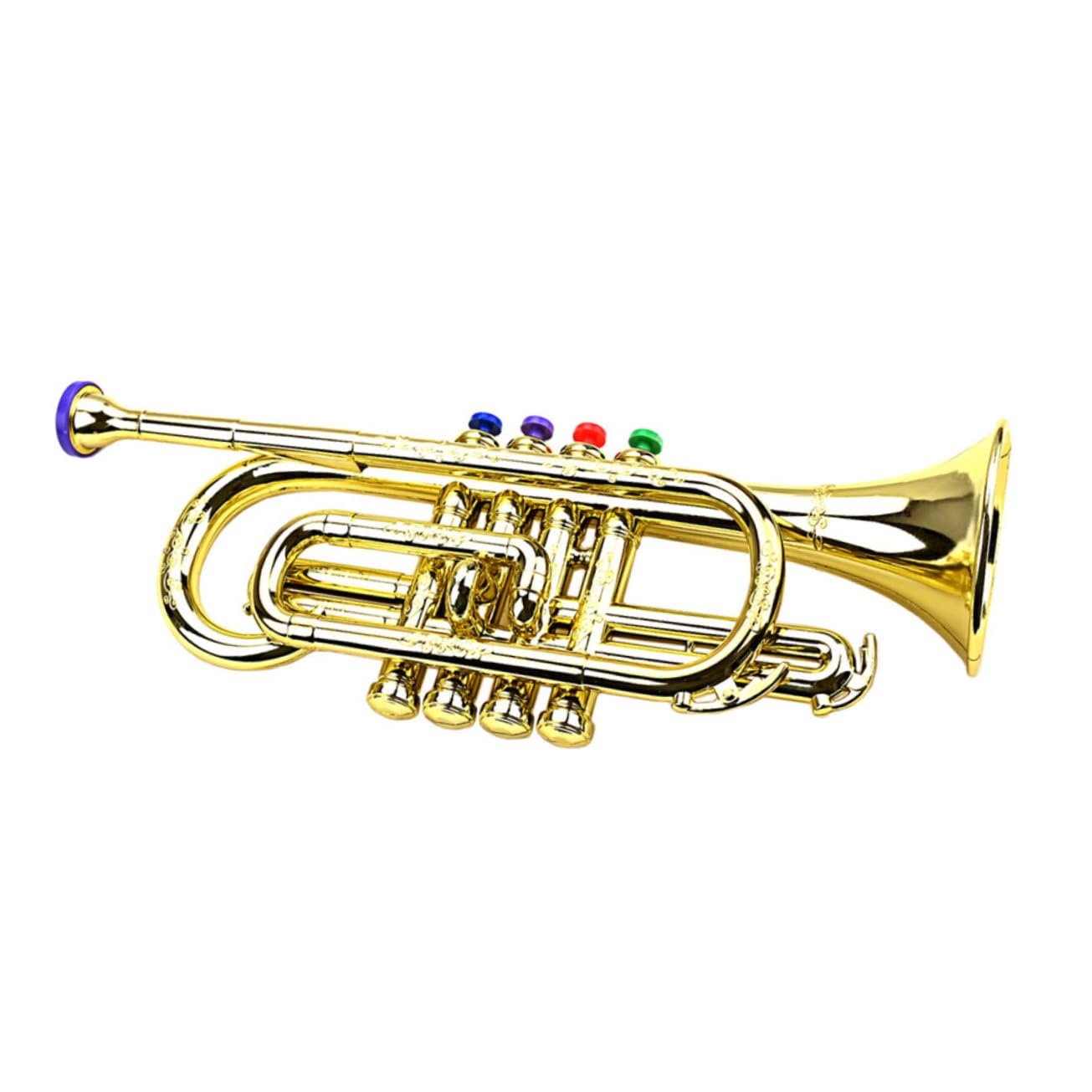 HANABASS 4 Trumpet for Musical Instrument for Early Education Safe Design Encourages for Music Performance