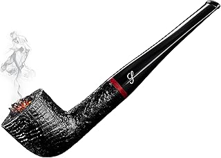 Briar Wood Tobacco Pipe – Handmade Zulu Style Pipe with 9mm Filter, Smooth Stem – Premium Pipe for Men with Gift Box