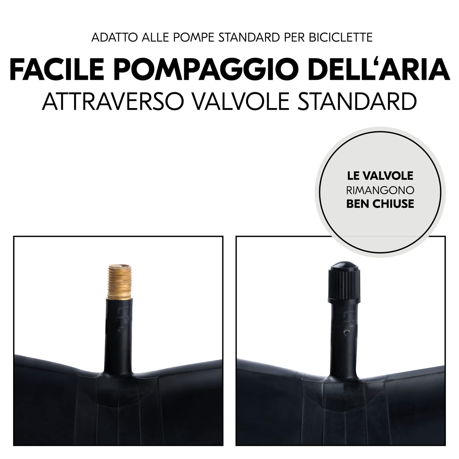 hauck Camere d'Aria di Ricambio per Passeggini - 2x da 16" e 1x da 12" - Compatibile con Passeggino a 3 Ruote Runner, Runner 2 e Runner 3-2 Tiragomme Inclusi