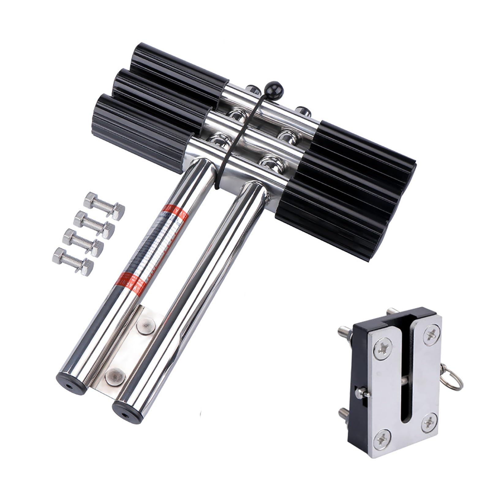 JXYQ Dock Ladder 3 Step Boat Ladder, Stainless Steel Boat Boarding Ladder with Nonslip Steps, Extendable Boat Ladder for Marine Yacht