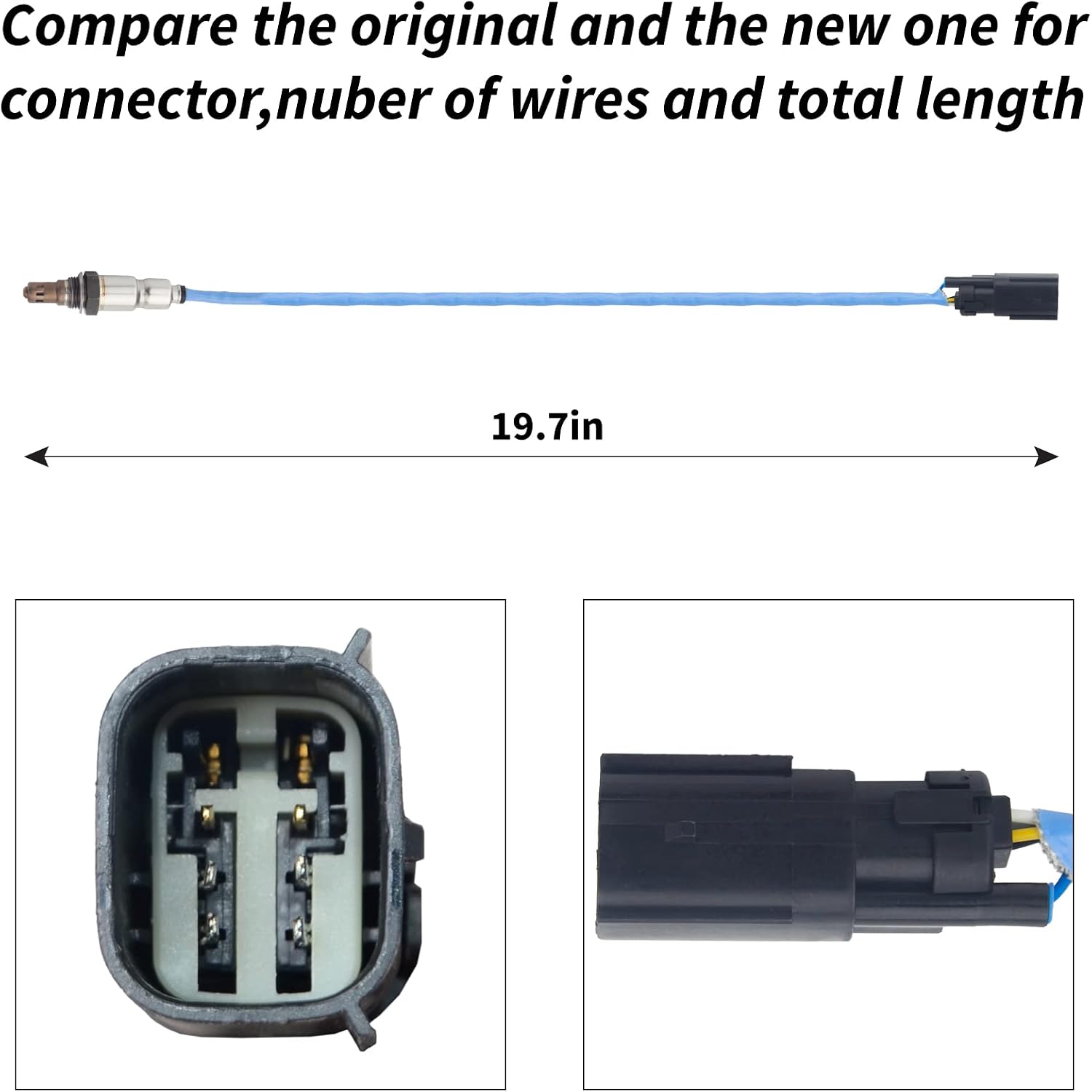 234-5038 O2 Oxygen Sensor upstream Compatible with Explorer Taurus Edge F-150 Mustang Escape Fusion MKS MKT MKX MKZ CX-9 Tribute Mariner Milan BL3Z9F472A 2Pcs