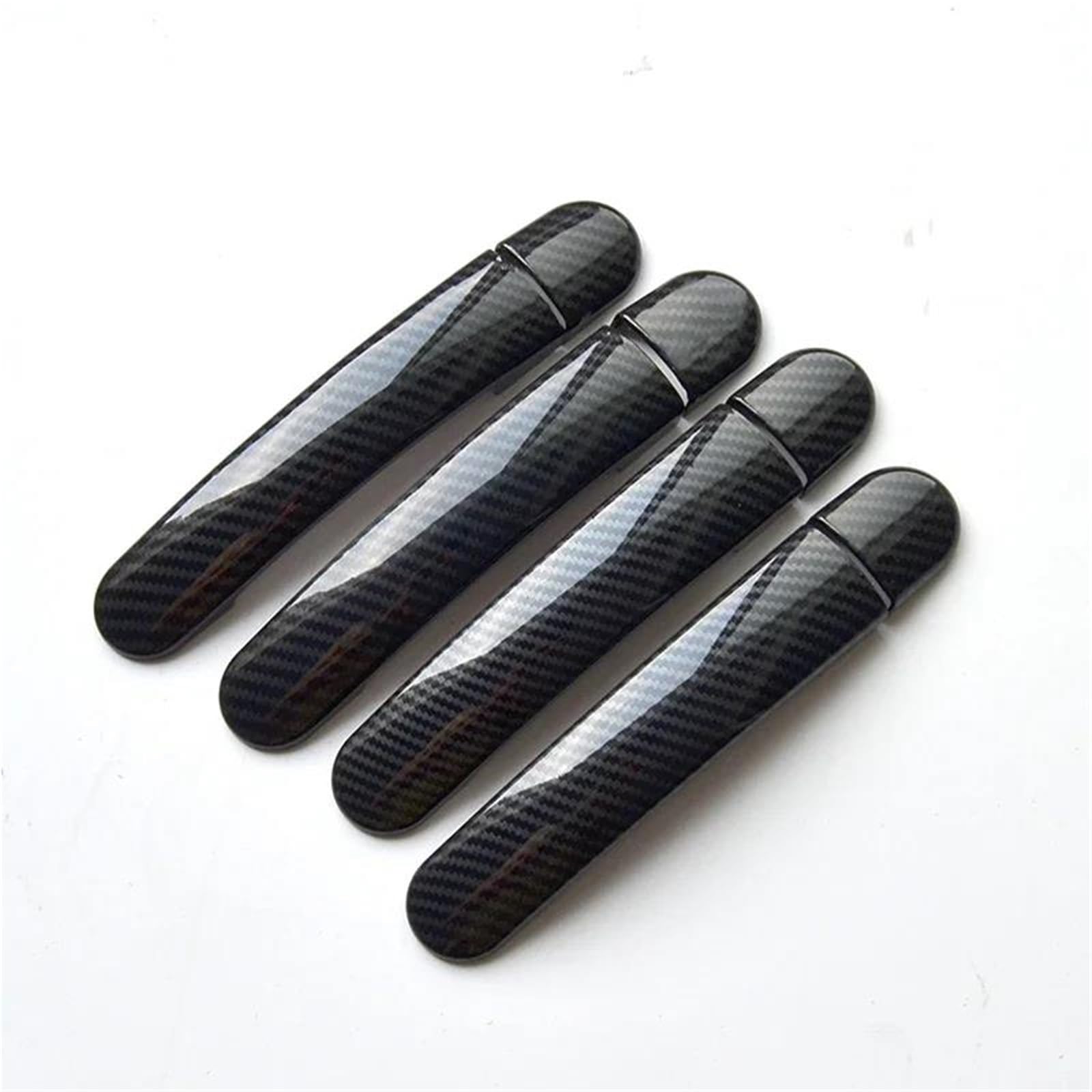 YOUZKA Handle Protective Chrome Carbon Fiber Car Door Handle Covers Accessories Styling Stickers for VW for Jetta 2012-2016(Black 0 Keyhole)