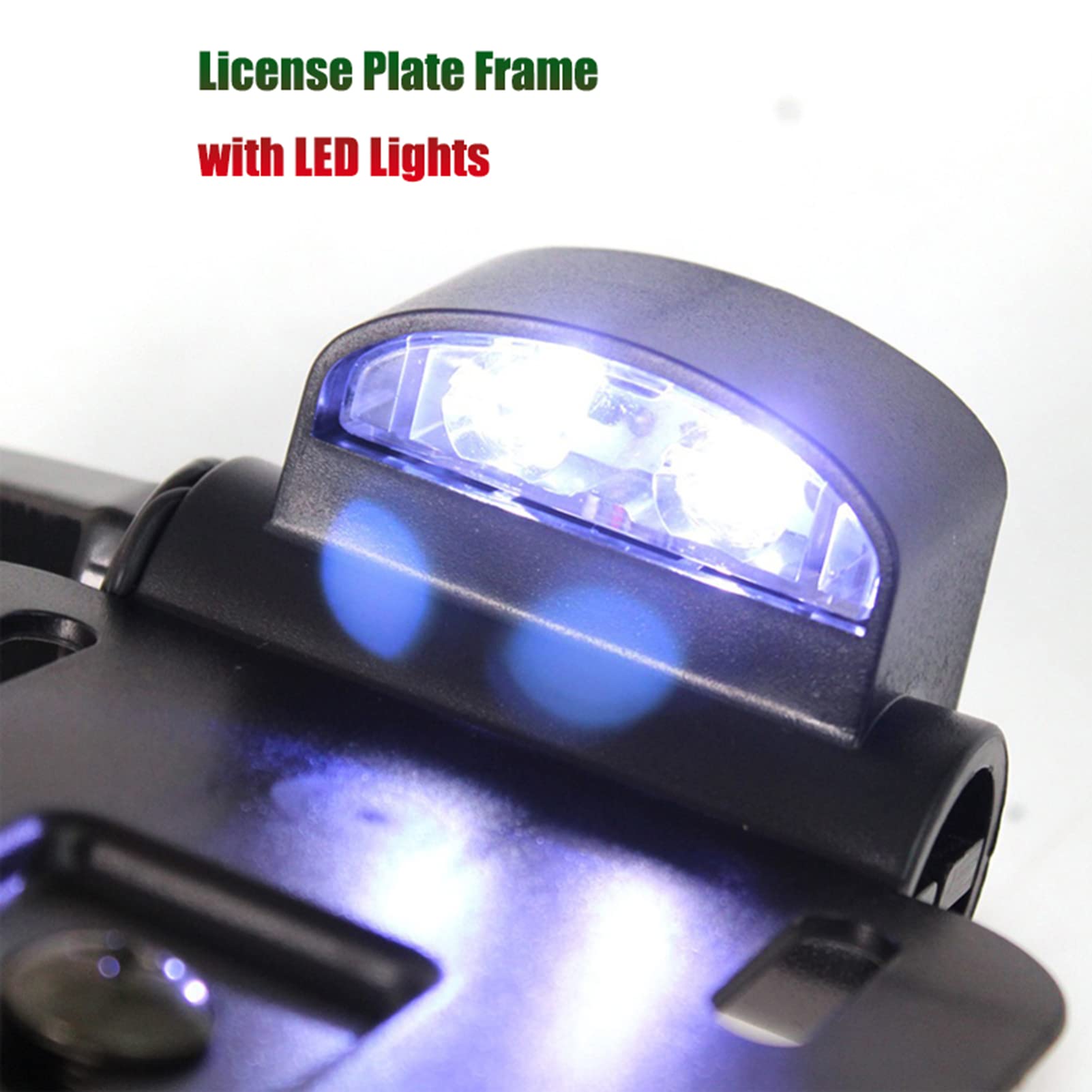 Support Plaque Immatriculation Latéral Pour Harley Sportster 883/1200/48 (2004-2019) - Noir - Montage Facile Sans Perçage