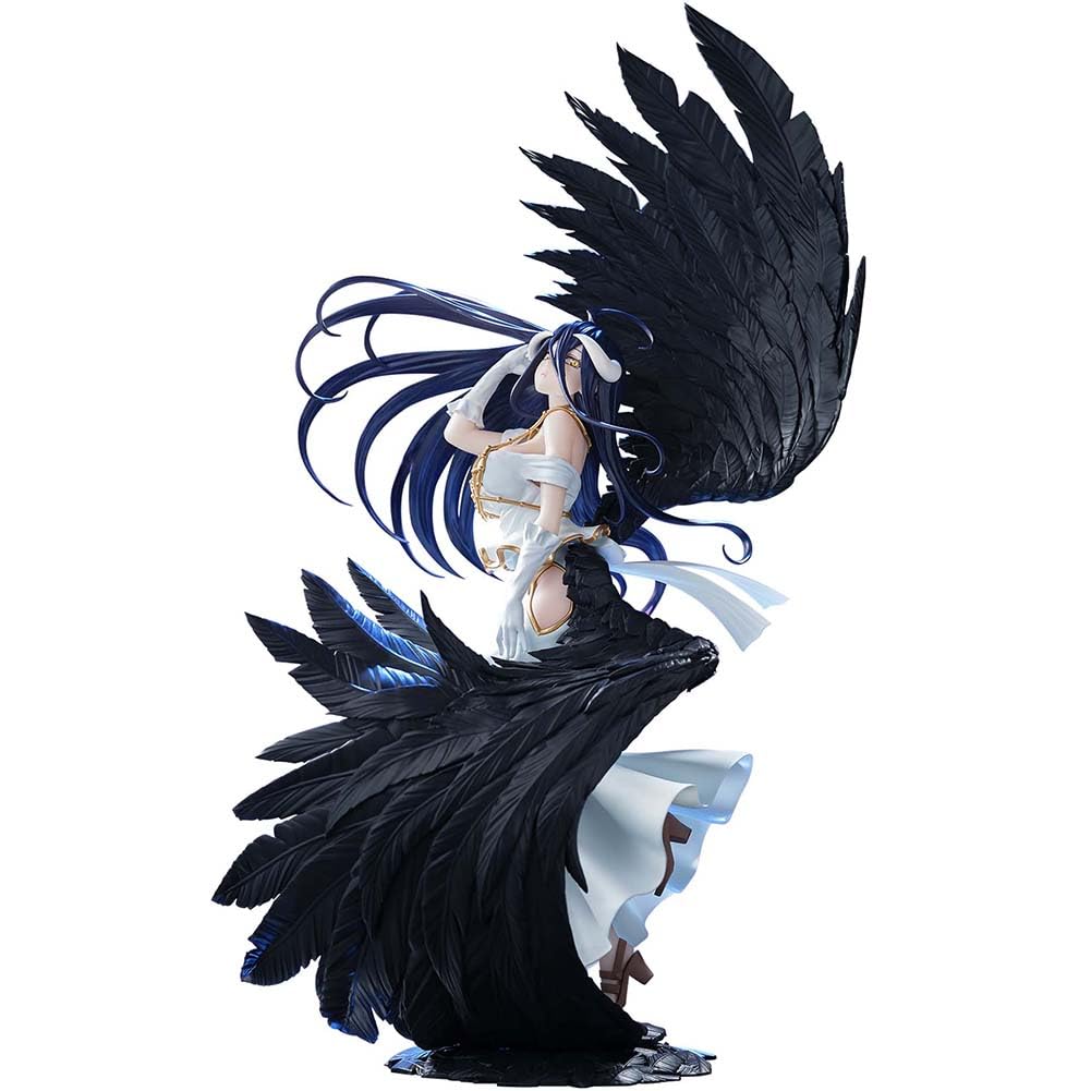Anjinguang Albedo Figure, Anime Albedo Action Figure, Standing Position Model PVC Statue, Manga Girl Figurine 32cm Collectible Desktop Decoration Model
