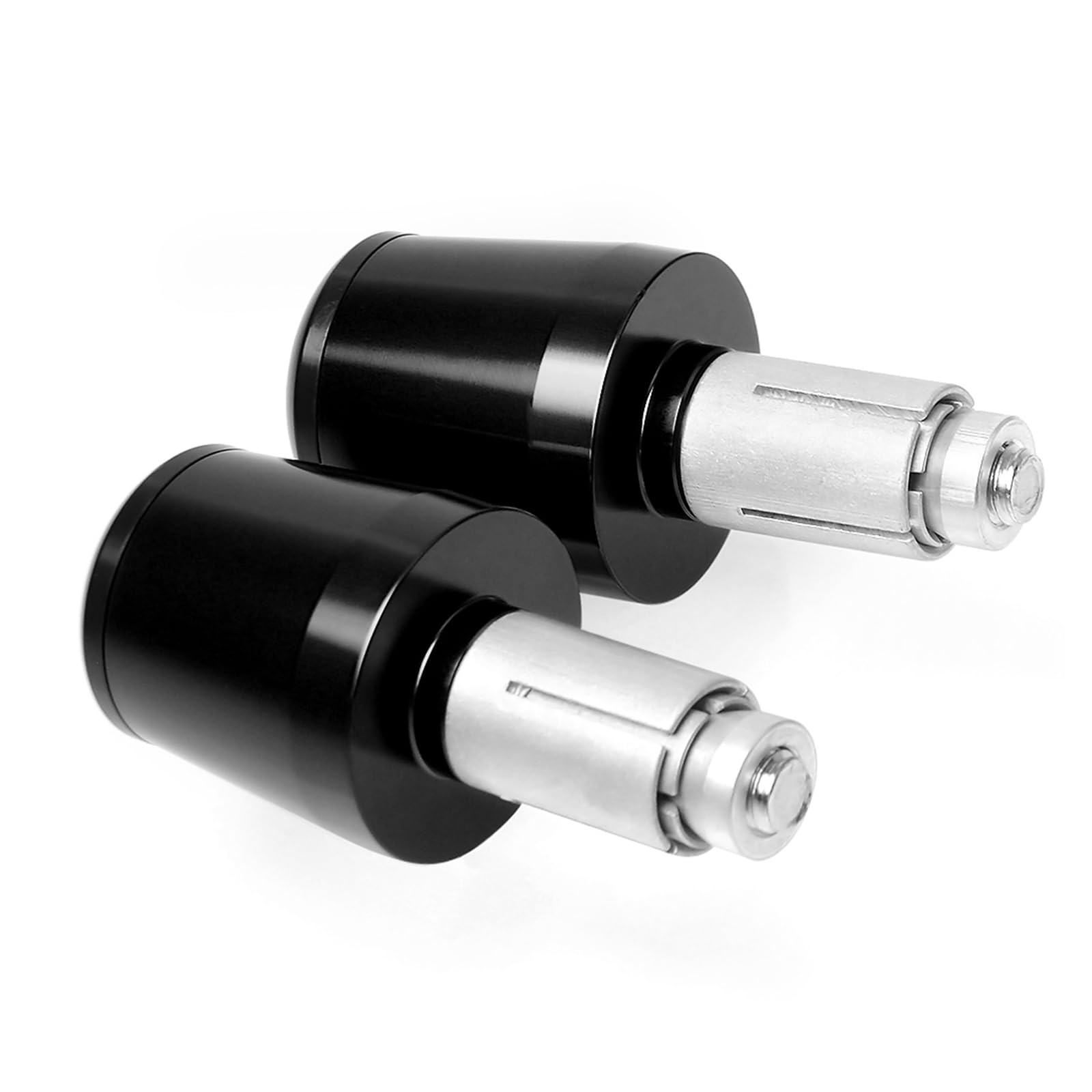 2pcs 7/8"22mm Moto Extrémités du Guidon en Aluminium Poignée de Guidon Embouts pour Suzuki GSXR GSX-R 600 750 1000 1300-Noir