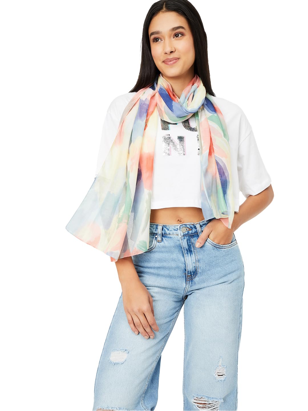 max Women Printed Scarf(Multicolour_FS)-picture-47