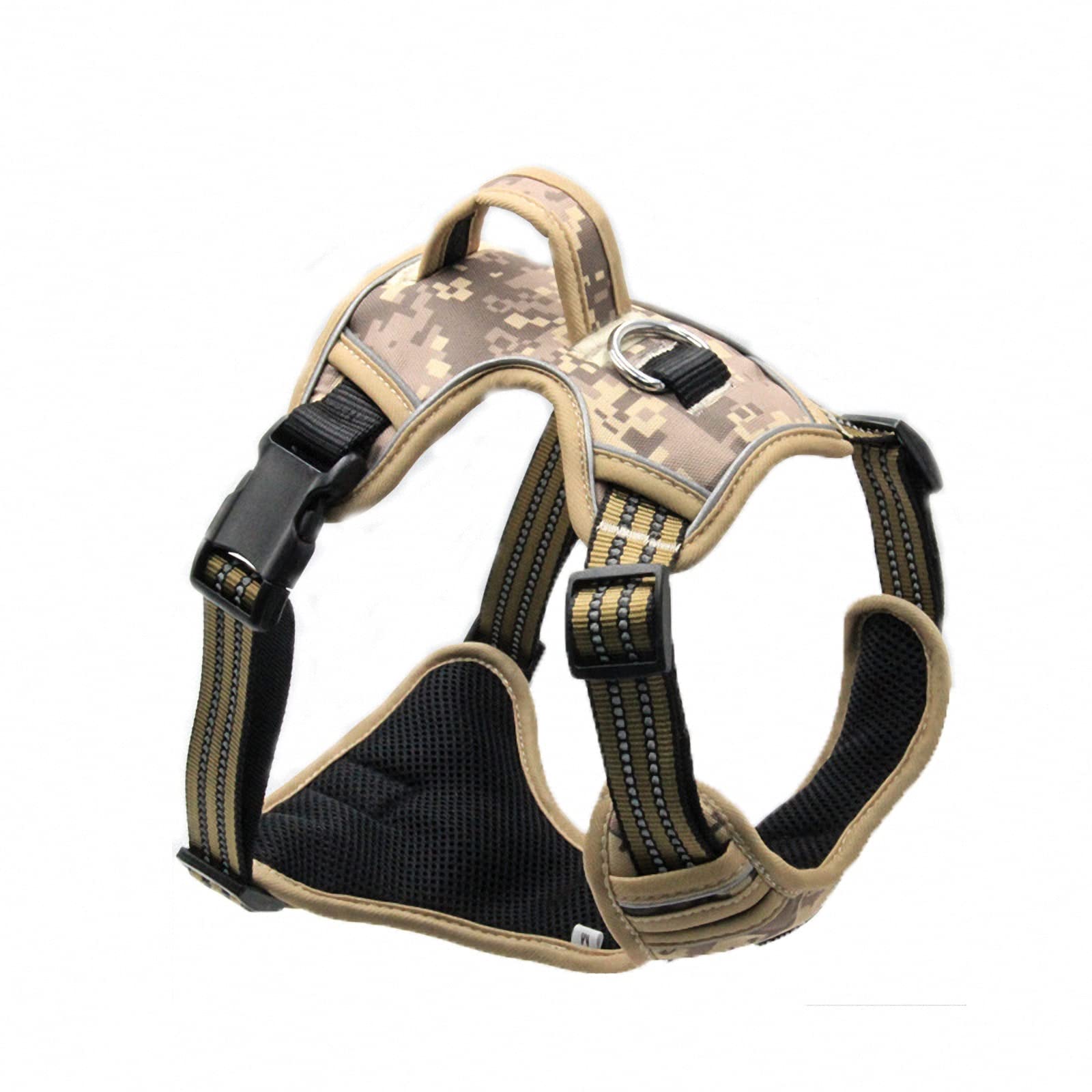 Imbracatura Tattica per Cani Mimetica,Resistente all'Usura Pettorina da pattuglia/addestramento/Gilet da Viaggio,Pettorina per Animali Combattimento CS per Fan Militari