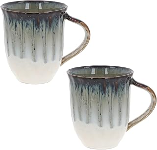 Lesser & Pavey Elements Reactive Glaze Mugs Set of 2 for Home & Kitchen | Newly Designed Mugs for Tea & Coffee | Lovely Cup for Mens Gifts & Birthday Gifts for Women