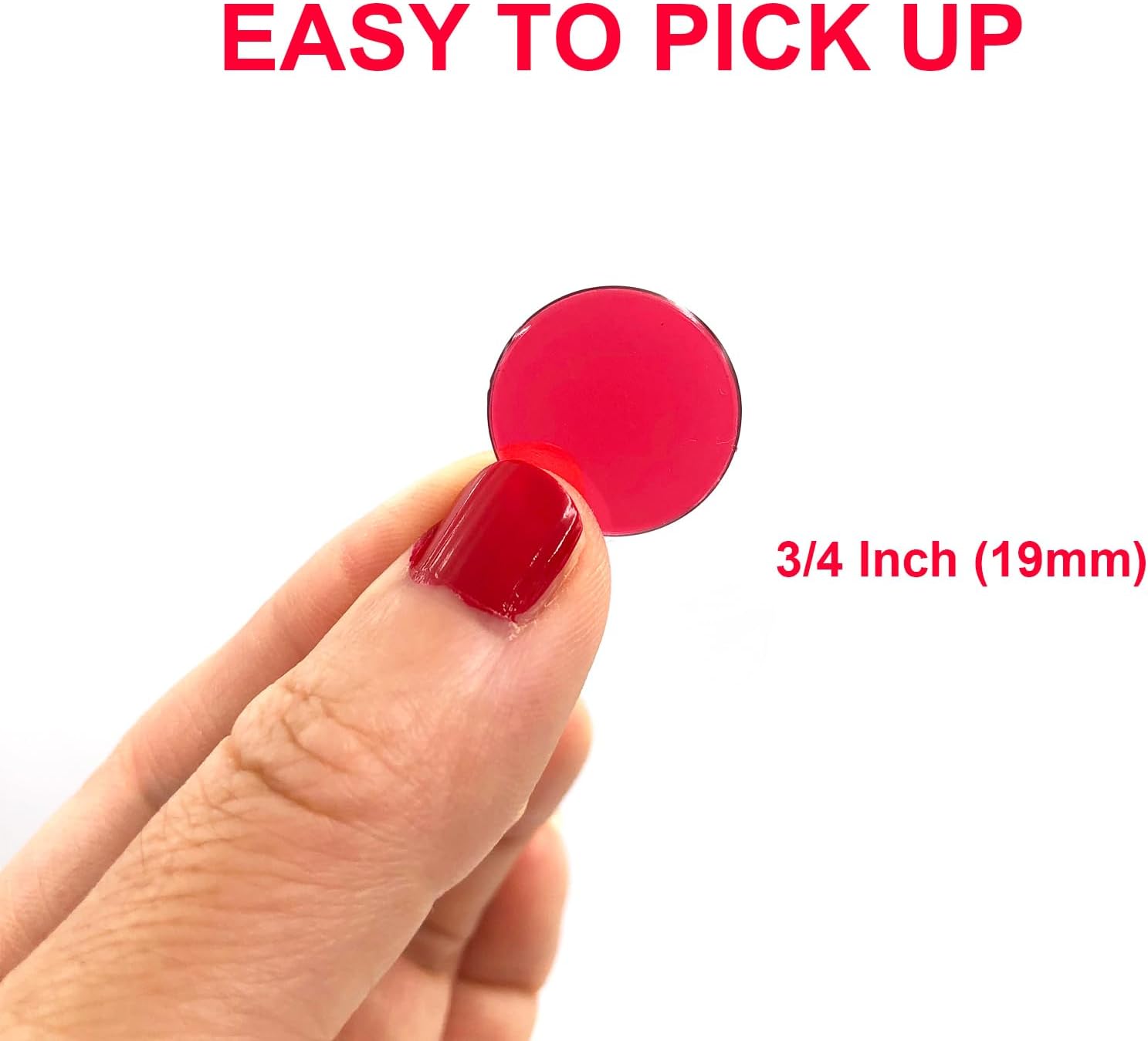 YH Poker 1000 Bingo Chips Markers Tokens - Plastic Discs Chip Counters for Bingo Game Set, Great for Parties Classroom Game Night-Red Color
