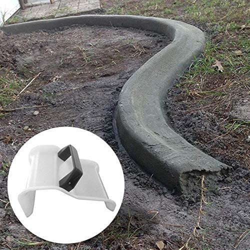 Sunshay Truelle en béton, plâtre en Plastique modulaire en béton de Bordure, truelle en plâtre en Plastique Outils de Construction de truelle en béton avec poignéePour Les Jardins de Jardin