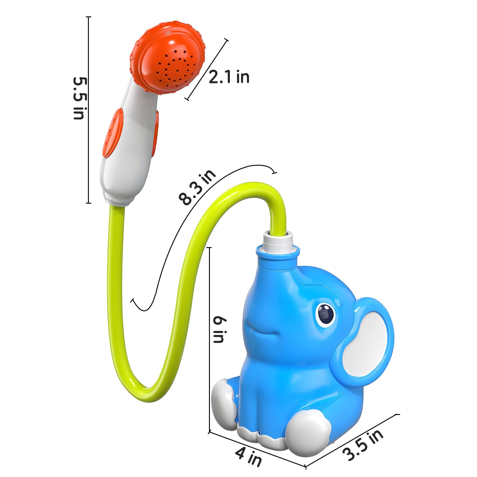 TEMI Kids Shower with Toddler Shower Head - Bath Toys for Infants - Baby Bath Shower, Toddler Bath Time, Bath Accessories for Kids, Water Toys for Toddlers 3,Baby Gifts for Boys Girls