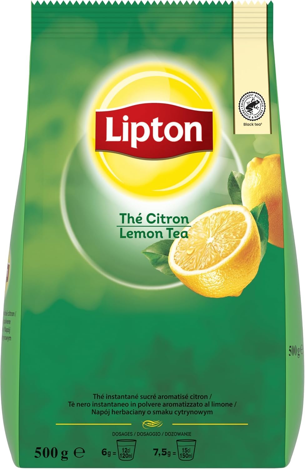 Lipton Thé Instantané en Poudre Citron - Distributeurs automatiques - Préparation pour Boisson – Lot de 10-5000 g