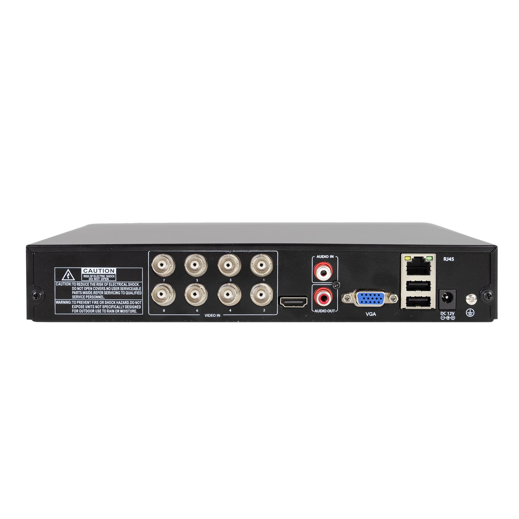DVR/NVR PNI House AHD880, 8 canali analogici 4K-N o 8 canali 5MP, H265+, ingresso audio, uscita audio, USB2.0, 2 x SATA max 8TB