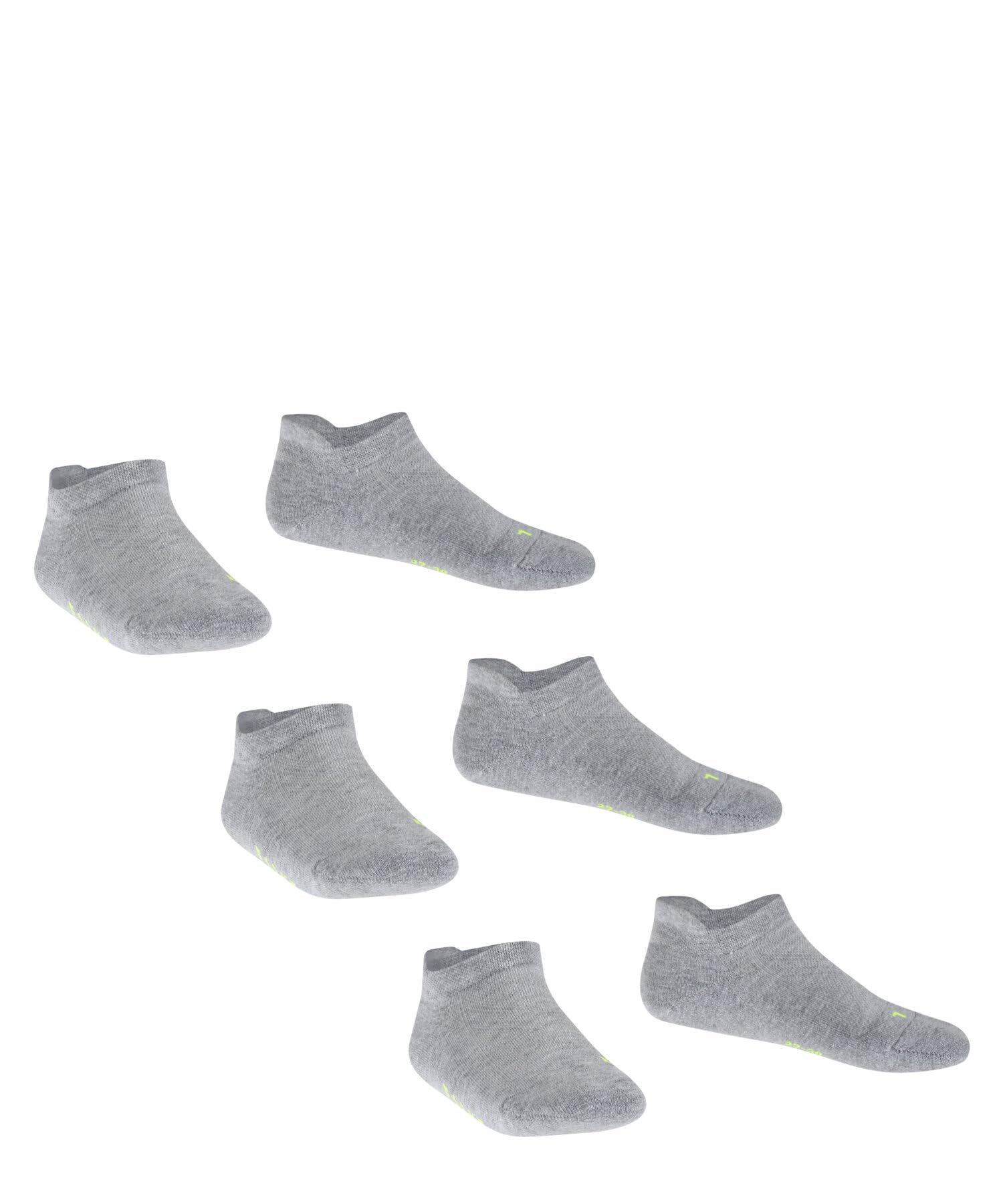 FALKE unisex niños Cool Kick Sneaker 3-Pack calcetines tobilleros transpirable secado rápido material tobillera ligera acolchada suela de felpa efecto refrescante multipack 3 pares