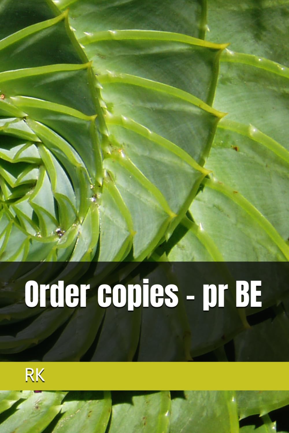 Order copies - pr BE