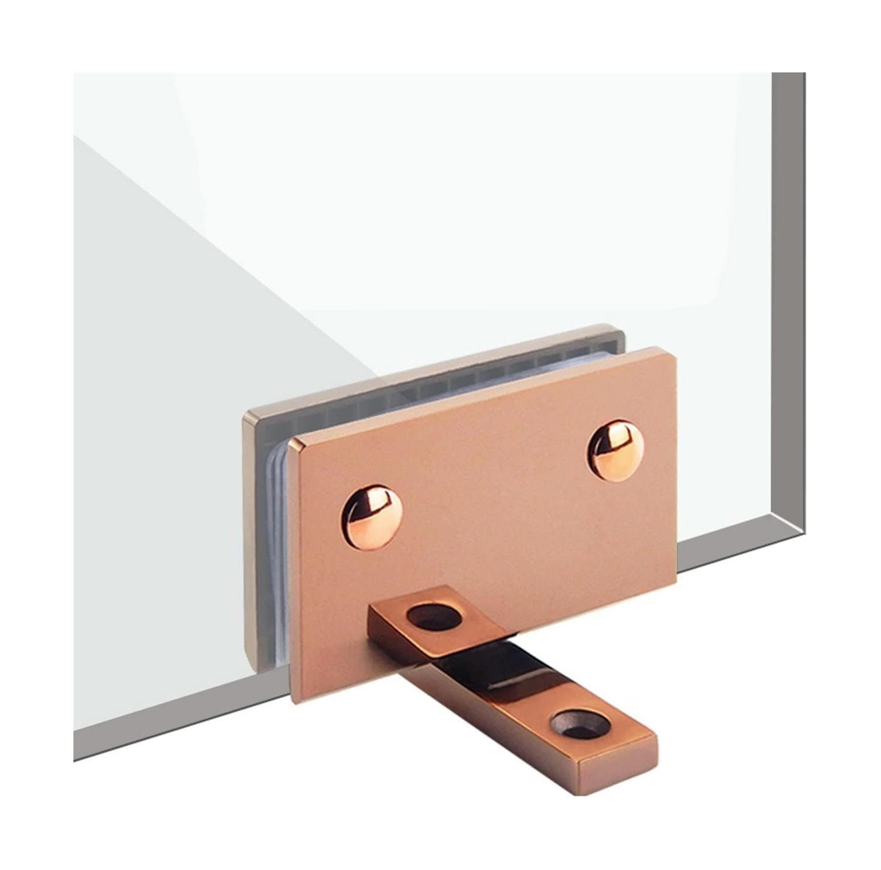 BobYk Bisagras de puerta, bisagra de puerta de vidrio, abrazadera de baño de acero inoxidable 304, bisagra de montaje en pared de 5 mm de grosor, bisagra de eje giratorio, bisagras para baños puerta
