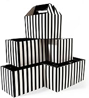 Vista 12 de Happyhiram Paquete de 40 cajas grandes a dos aguas color marrón Kraft, cajas de regalo de papel kraft resistentes de 9 x 6 x 6 pulgadas