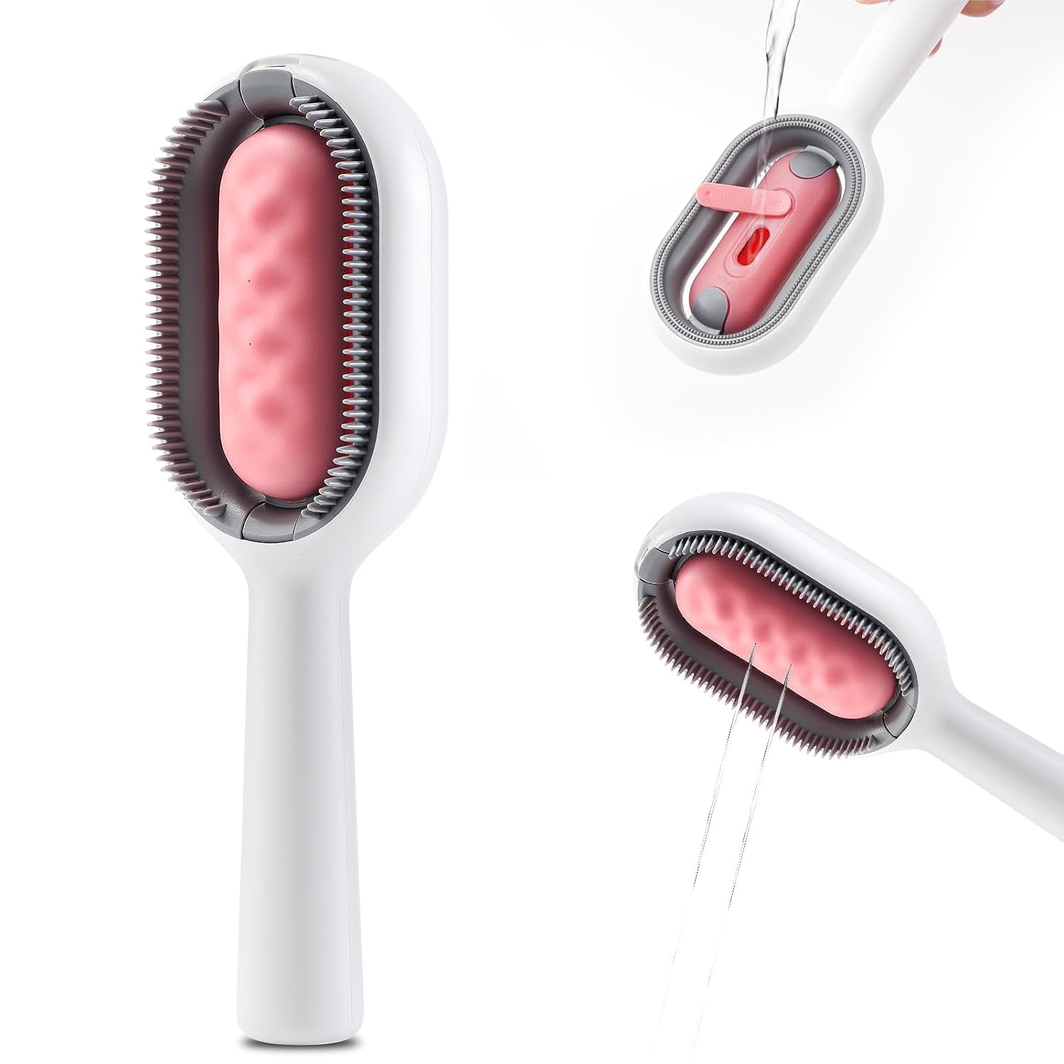 YHQPHZM Cat Cleaning Brush,Pet Grooming Cleaning Brush,Self Cleaning Slicker Brushes for Shedding and Removes Loose Undercoat,Pet Hair Removal Comb