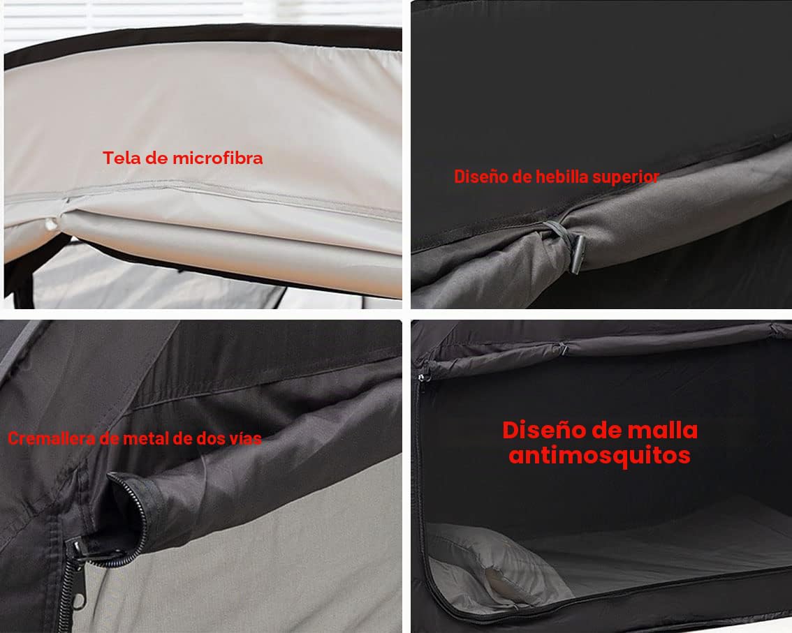 Tienda Campaña Cama para Niños/Adultos，Pop Up Tunel de Juego Carpa Cama Infantil Casitas Infantiles Tela Portátil Cabañas Tiendas de Ropa de Cama 81"X 41" X 47"