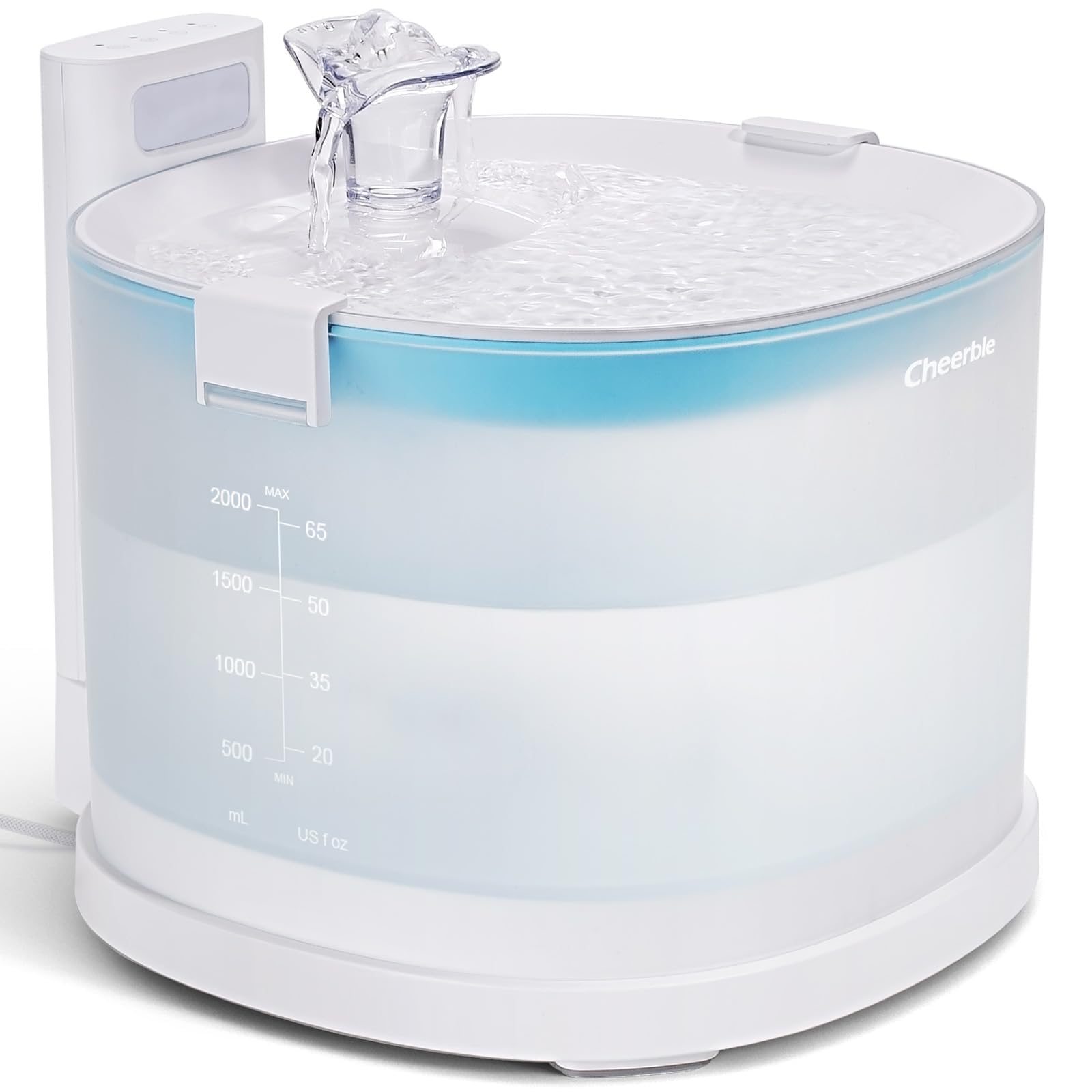 Amazon.com : Cheerble Pumpless Cat Water Fountain, 2L/67oz
