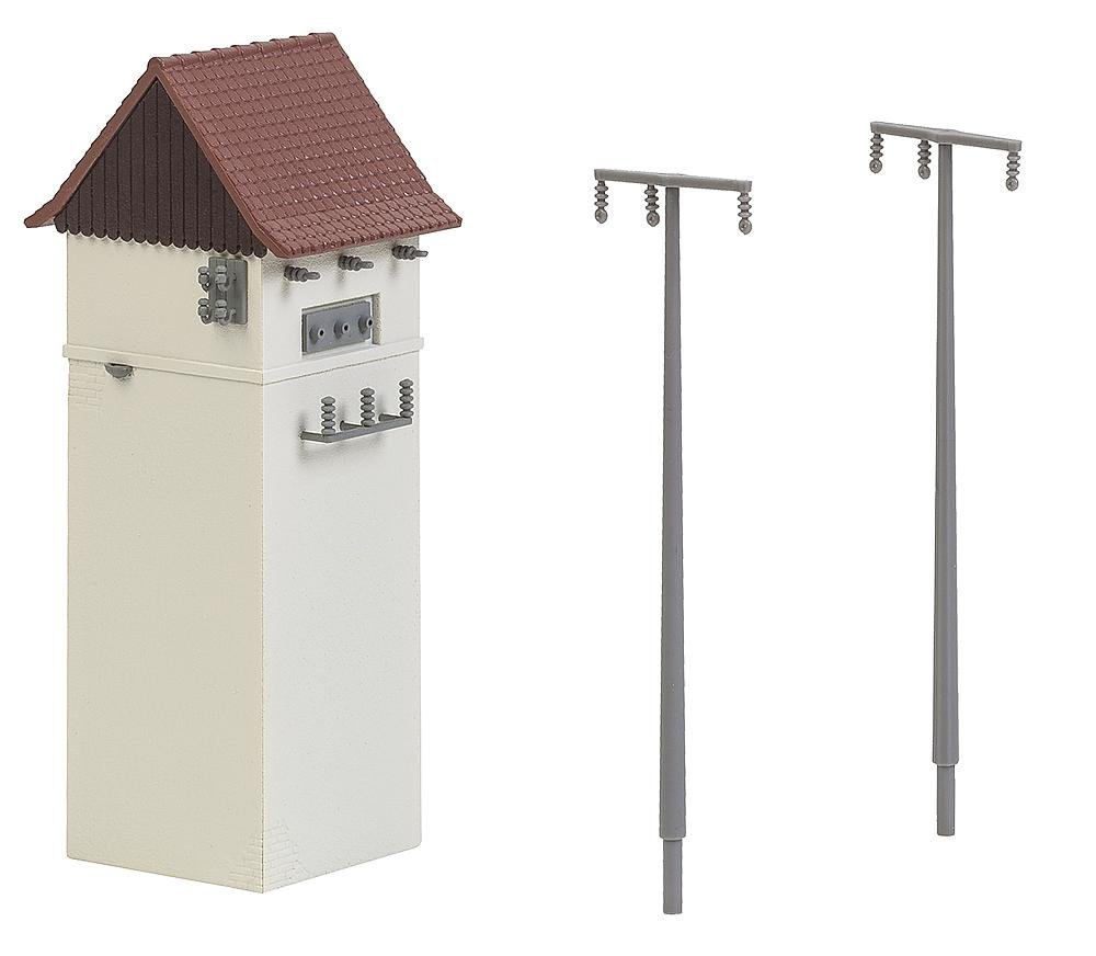 Amazon.com: Faller 120241 Substation with Power Poles HO Scale