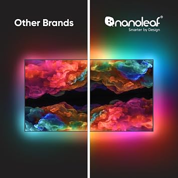 Nanoleaf 4D - TV LED Backlight with Camera, TV Backlight Sync to Screen, Smart Addressable Gradient Lightstrip Kit, App & Voice Control, Trimmable for Home Decor & Gaming (Up to 85 TVs and Monitors)