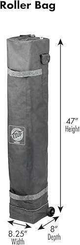 Miniatura 7 de E-Z UP Patriot ONE-UP Technology Refugio, 10 x 10 pies, gris claro