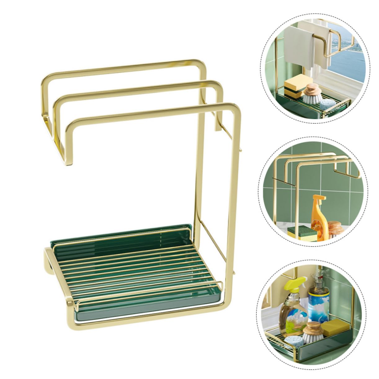 ABOOFAN Wall Hanging Rack Draining Stand for Kitchen Utensils Space Saving Clean Tool Easy Installation Lightweight Design Kitchen Accessory