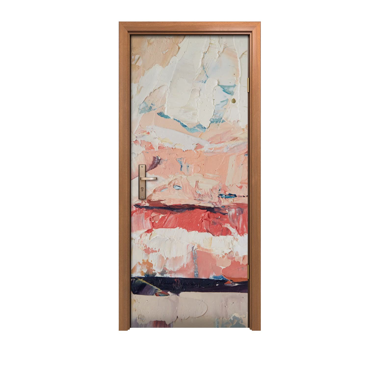 Autocollant de porte pour rénover une entrée avec la décoration murale Bouche