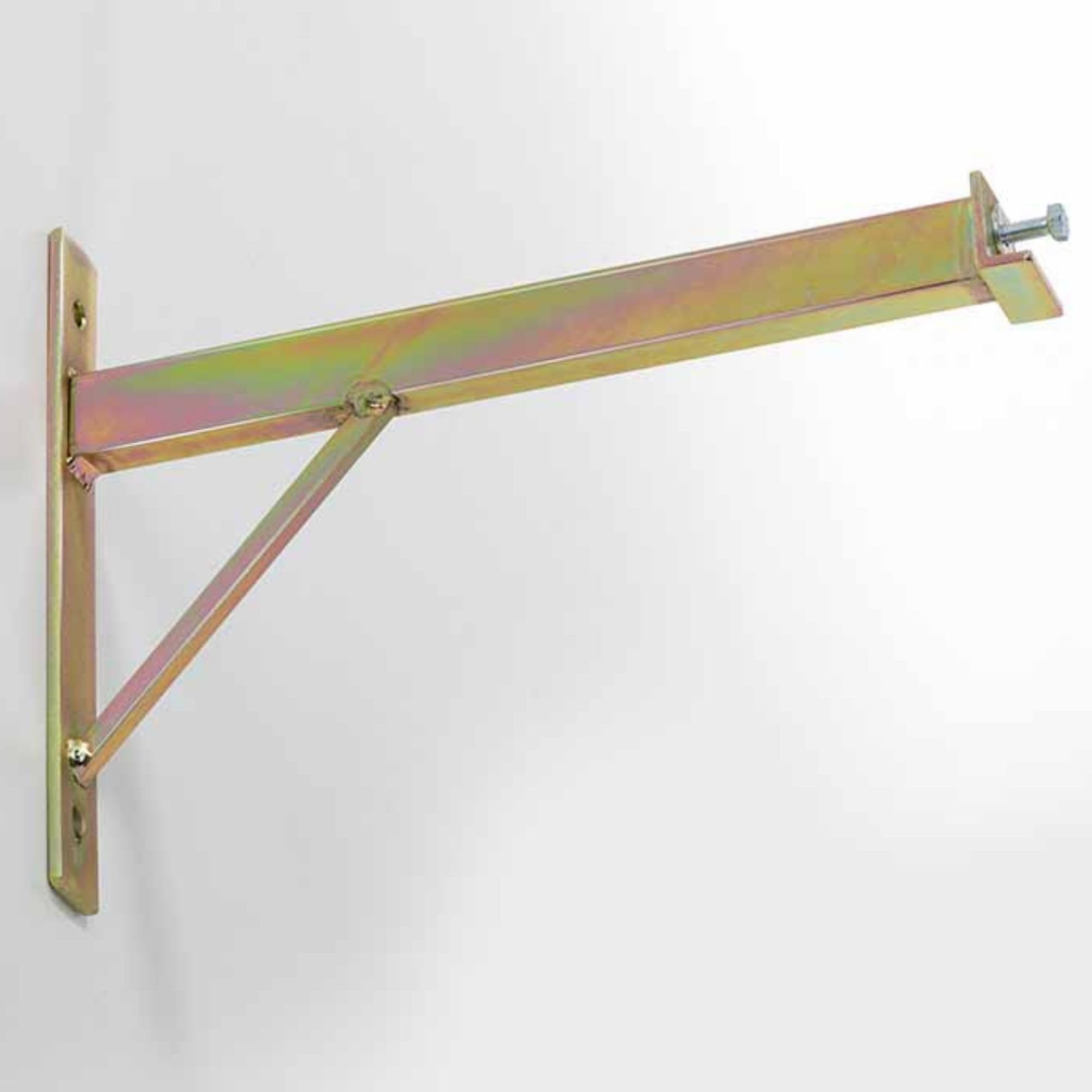 Andrys Porta Bici da Muro con Ganci e Anelli per 6 Biciclette - Supporto Appendi Bici da Muro per Interni ed Esterni - Smontabile, Facile da Installare, con Tappi Antigraffio - Acciaio Zincato (Oro)
