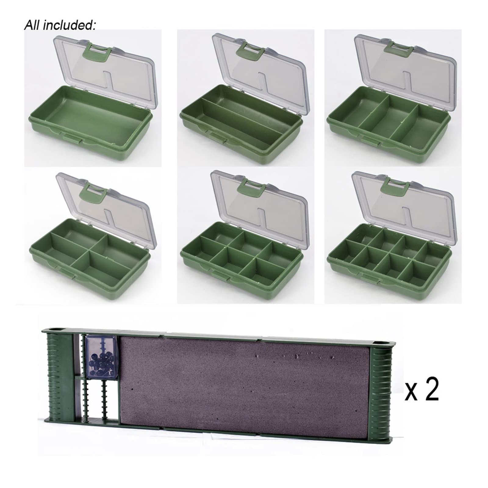 Set di Attrezzi da Pesca, Attrezzatura da Pesca alla Carpa, Set di Esche Portatili, Adatto for la Pesca in Mare e la Pesca con Esche Artificiali.