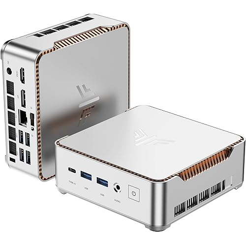 KAMRUI Pinova P2 Mini PC, AMD Ryzen 4300U(Beats 3550H/3500U/N150,Up to 3.7 GHz) Mini Computers, 16GB RAM 256GB SSD Mini Desktop Computers, Triple 4K Display/HDMI+Type-C+DP/WiFi/BT for Home/Business