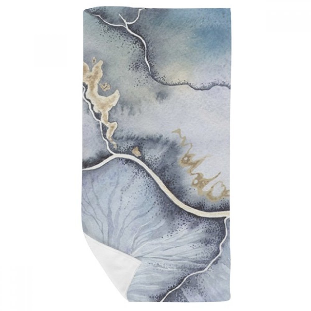 Gant de toilette doux fini les serviettes rêches avec l'aquarelle 35x70cm