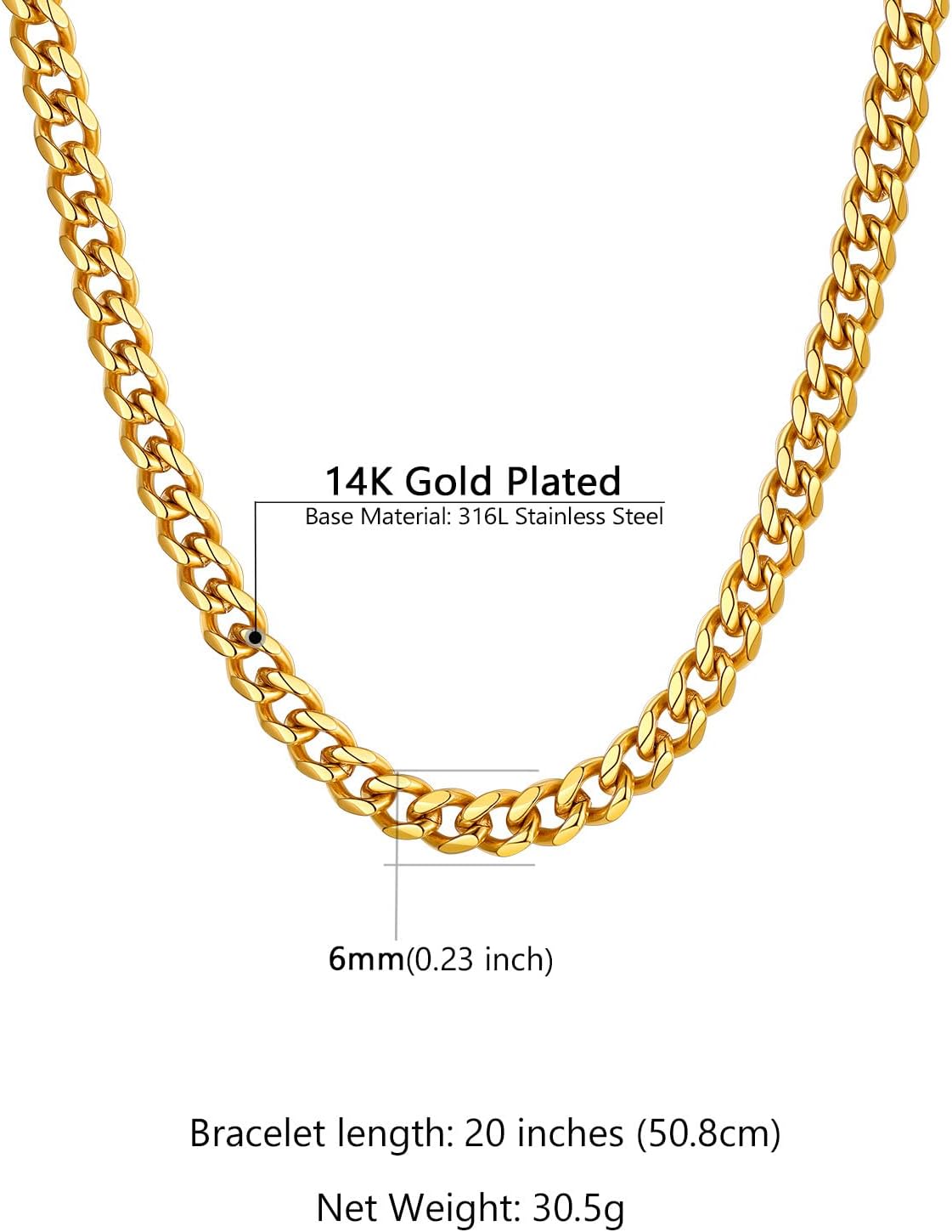 Supcare To My Son Man Husband Dad Boyfriend Love Grandson Always Remember Necklace Gifts for Birthday Graduation Anniversary Durable 6mm/7mm Non Tarnish Stainless Steel Miami Cuban Link Chain 20 Inch - Image 5