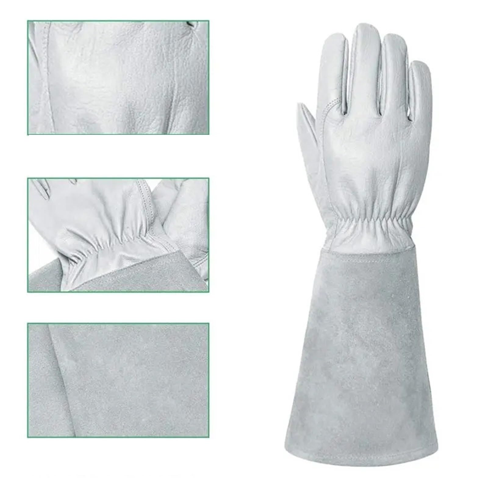 1 paire de gants jardinage en cuir pour Homme et Femme