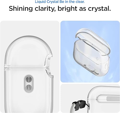 Miniatura 4 de Spigen Funda para AirPods Pro 3, Liquid Crystal Compatible con Funda para AirPods Pro de 3ª Generación (2025), Funda Transparente con Correa para la