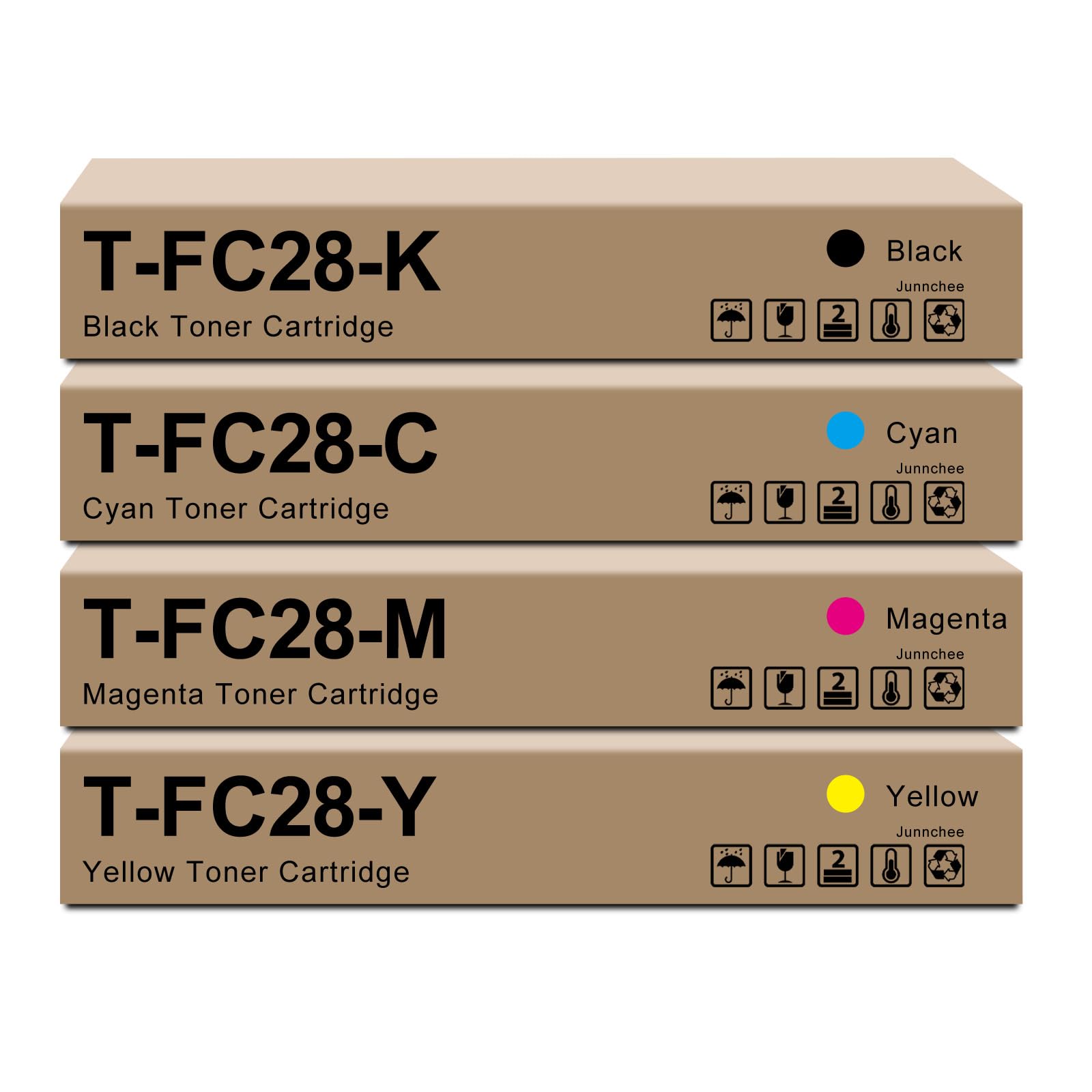 T-FC28 T-FC28-K T-FC28-C T-FC28-M T-FC28-Y Toner Cartridge Replacement for T-FC28 TFC28 E-Studio 2330C 2820C 3520C 4520C 2830C 3530C Printer